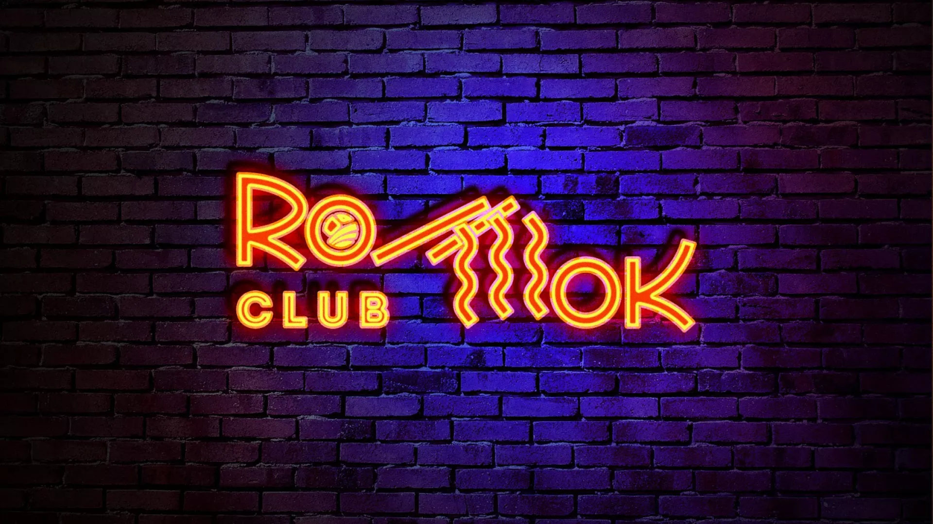 Разработка интерьерной вывески суши-бара «Roll Wok Club» в Осташкове